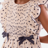 Romy Polka Dot Smocked Dress - Image 