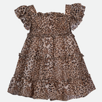 Sonia Cheetah Print Dress with Denim Vest - Image 