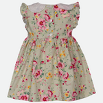 Sophia Vintage Floral Smocked Dress - Image 