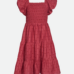 Esme Textured Peasant Dress - Image 