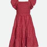 Esme Textured Peasant Dress - Image 