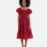 Esme Textured Peasant Dress - Image 