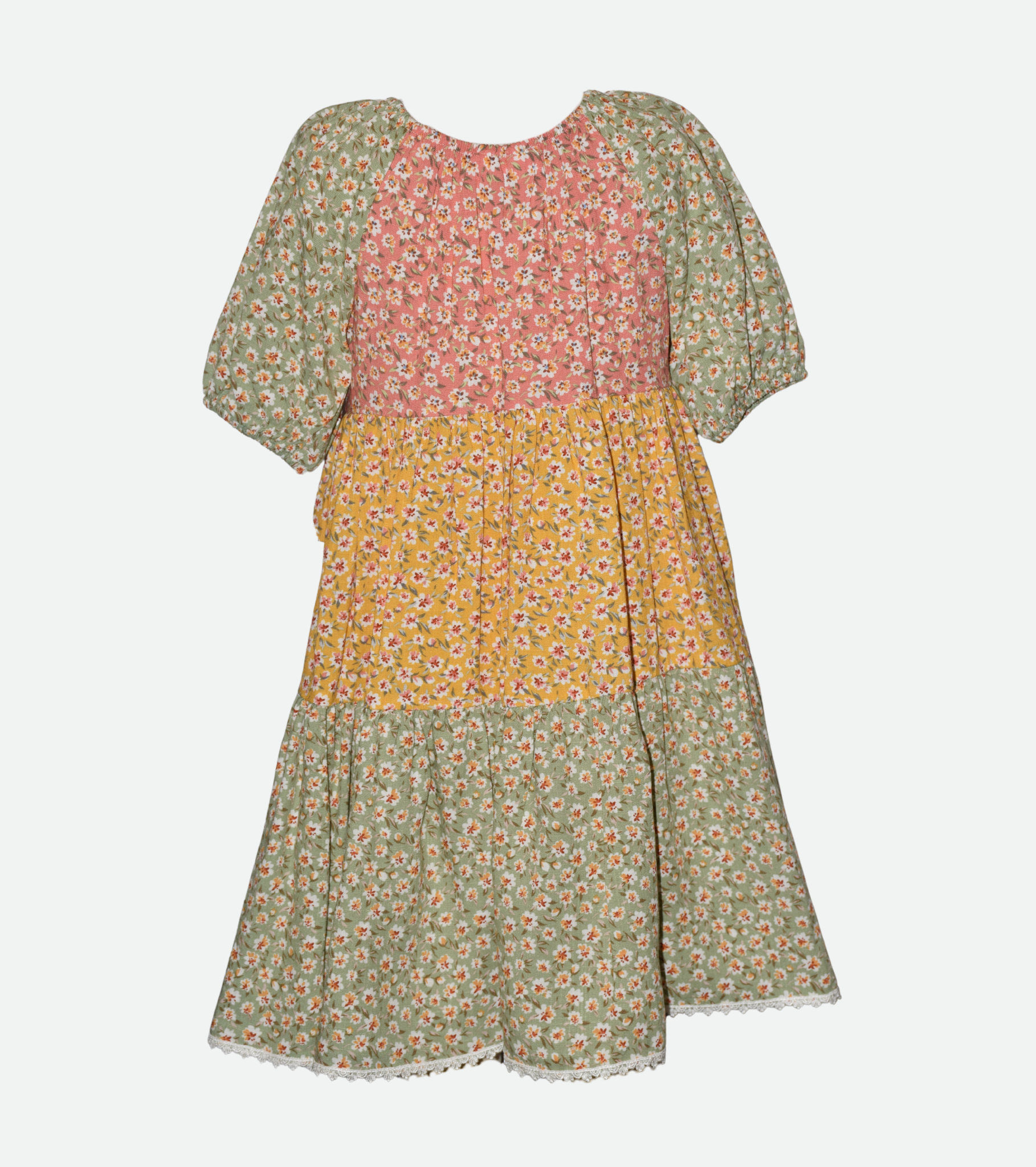 Maren Mixed Print Dress with Headband