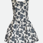 Stella Floral Jacquard Party Dress - Image 