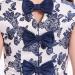 Stella Floral Jacquard Party Dress - Image 