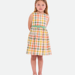 Penny Plaid Harvest Dress with Cardigan - Image 