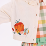 Penny Plaid Harvest Dress with Cardigan - Image 