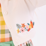 Penny Plaid Harvest Dress with Cardigan - Image 