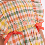 Harvest Smocked Plaid Dress - Image 