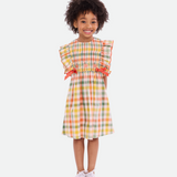 Harvest Smocked Plaid Dress - Image 
