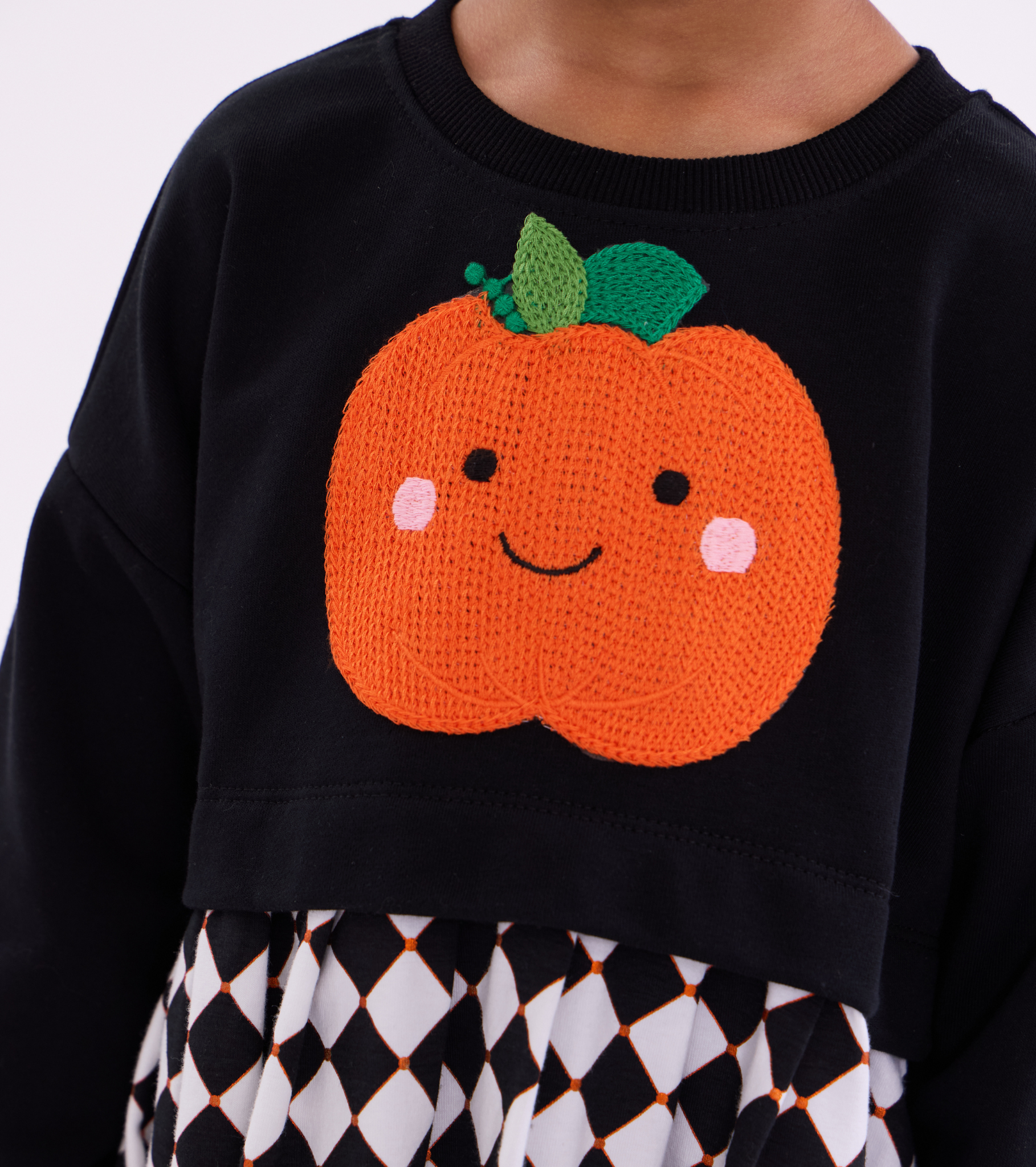 Crochet Pumpkin Sweater Dress