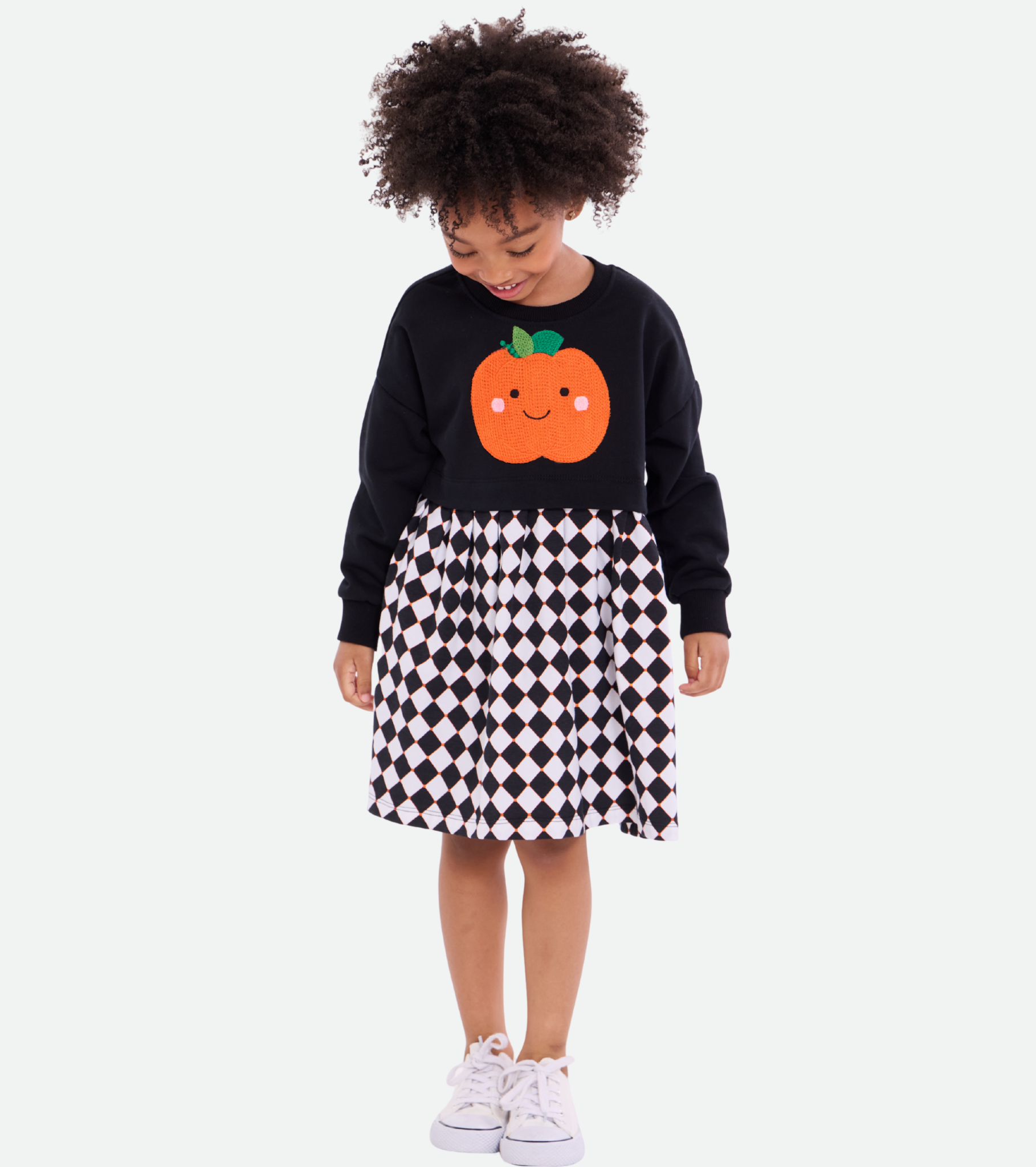 Crochet Pumpkin Sweater Dress