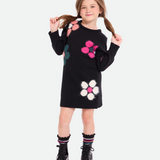 Flower Power Sweater Dress with Socks - Image 