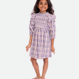 Violette Smocked Plaid Dress - Image 