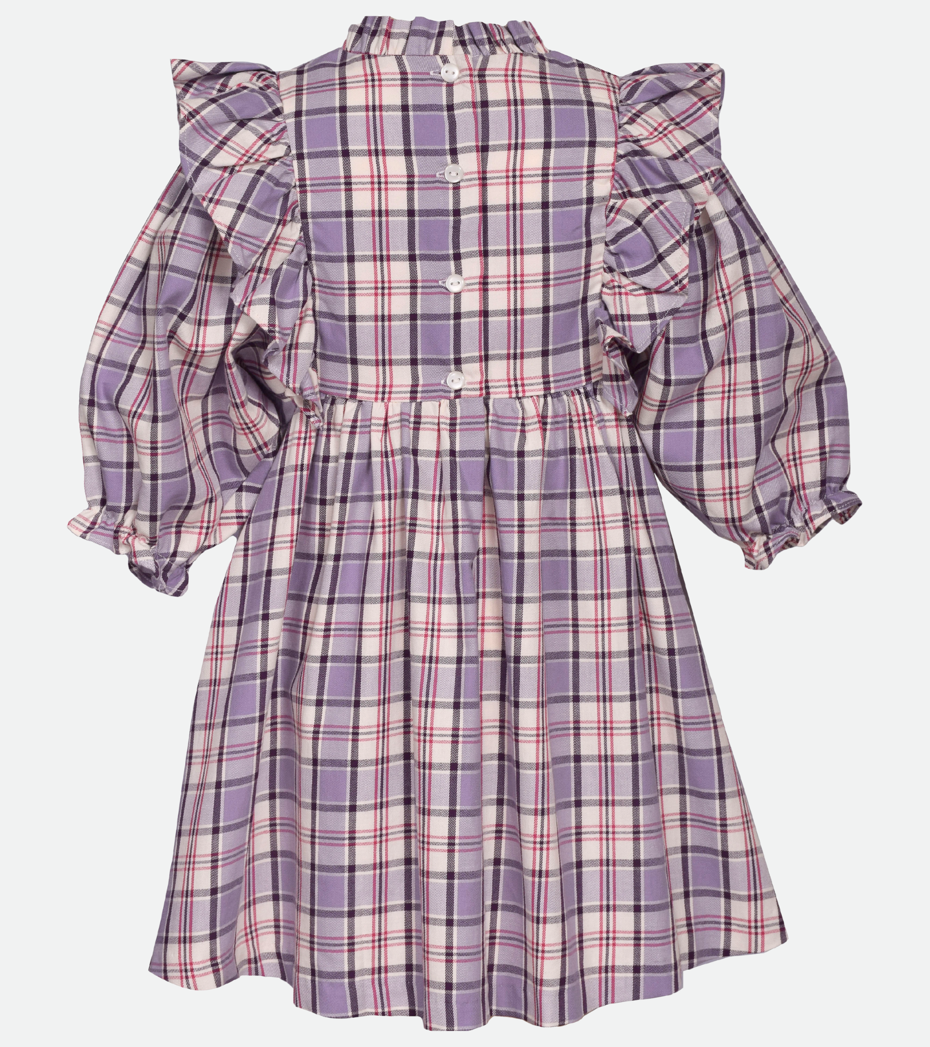 Violette Smocked Plaid Dress