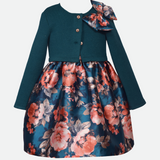 Melody Floral Party Dress with Cardigan - Image 