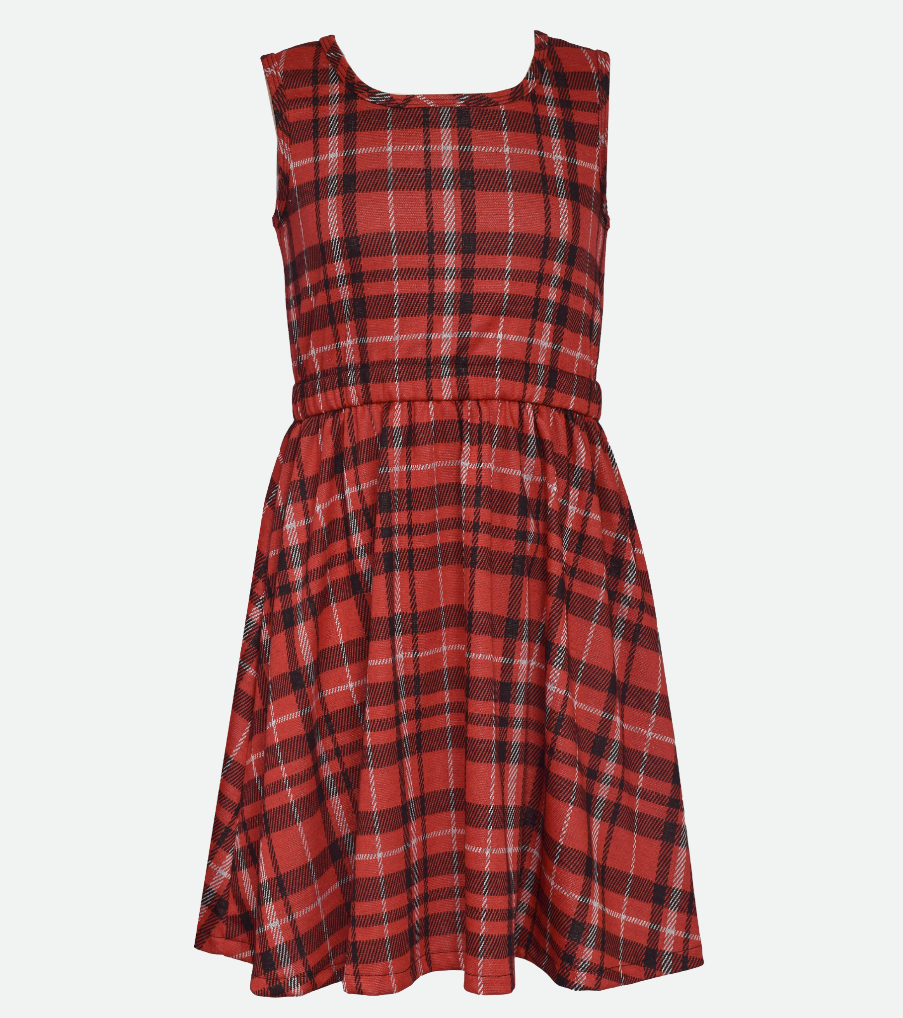 Valerie Plaid Dress with Cardigan