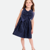 Claire Floral Jacquard Party Dress - Image 