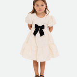 Lola Jacquard Bow Dress - Image 