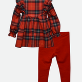 Jordan Plaid Pinafore Legging Set - Image 