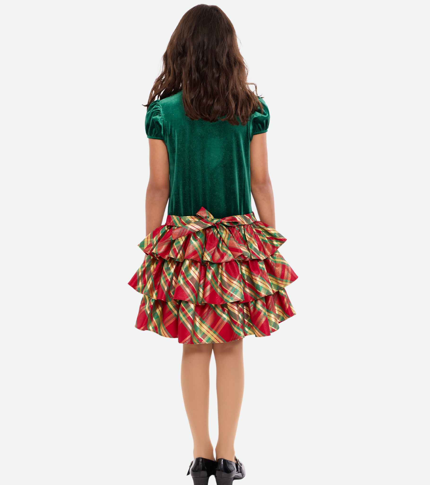 Abby Tiered Plaid Party Dress