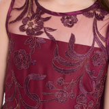 Andrea Embroidered Party Dress - Image 