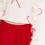 Ellie Candy Cane Skirt Set - Image 