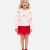 Ellie Candy Cane Skirt Set - Image 