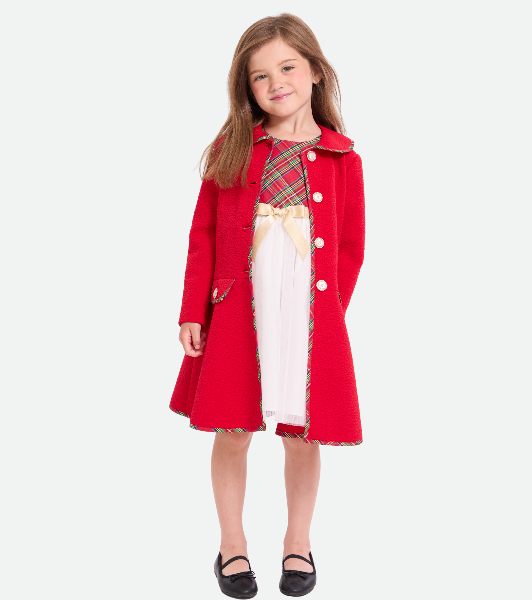 Kennedy Plaid Coat Set