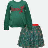 Very Merry Nutcracker Skirt Set - Image 