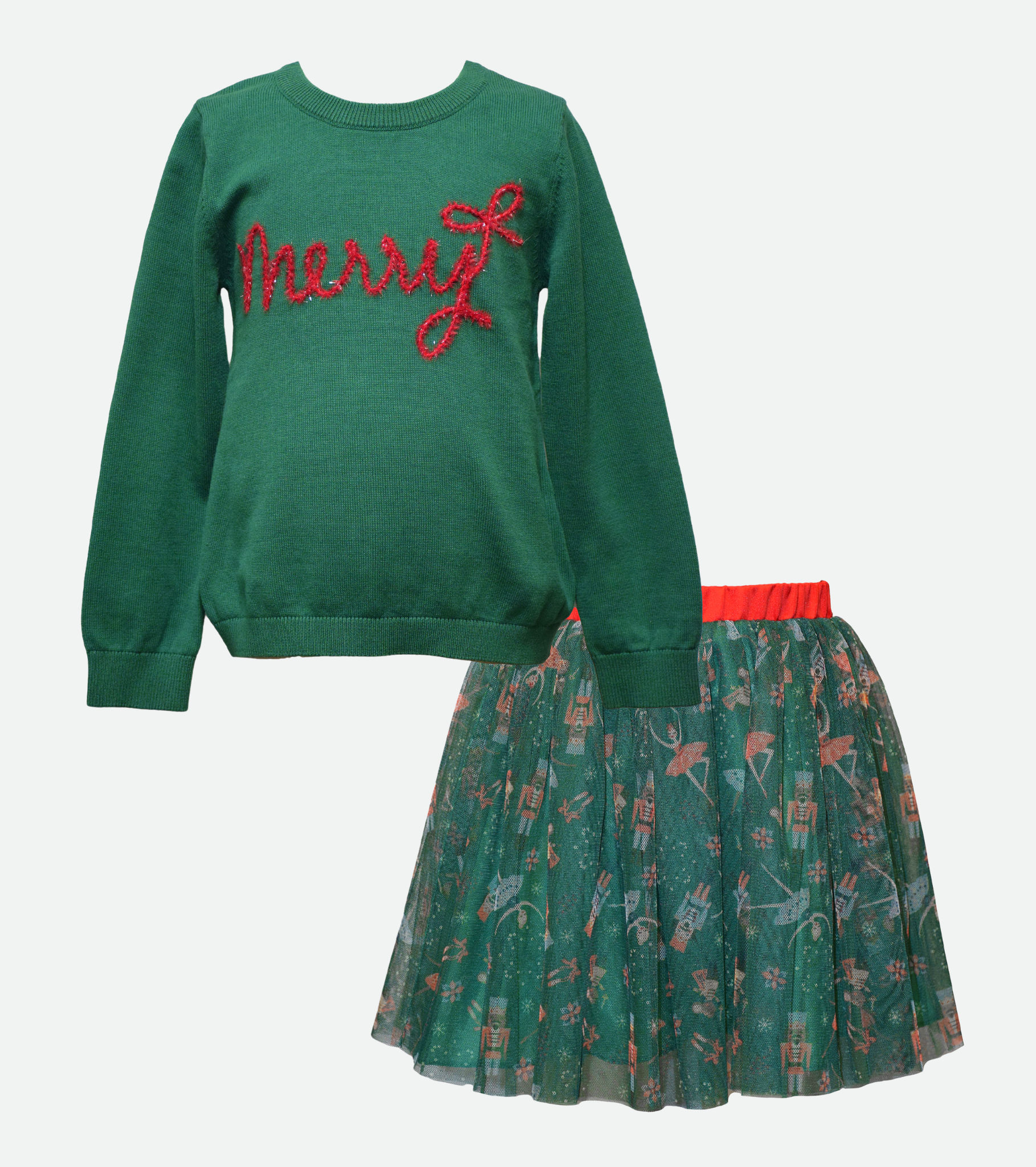 Nutcracker Sweater and Skirt Set for Girls