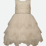 Bianca Tiered Mesh Party Dress - Image 