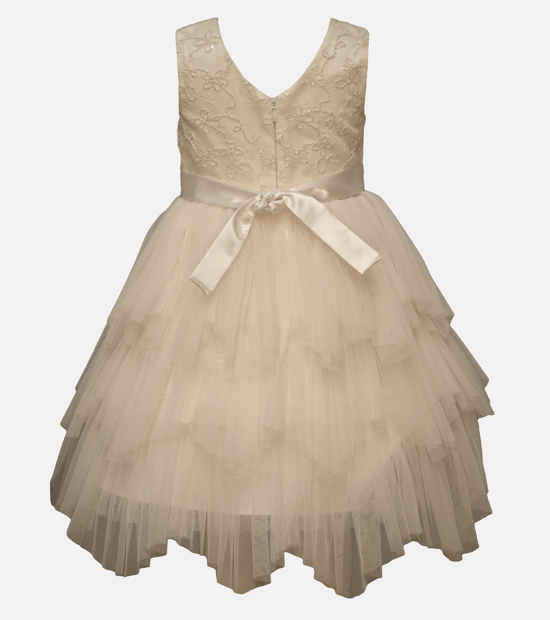 Bianca Tiered Mesh Party Dress