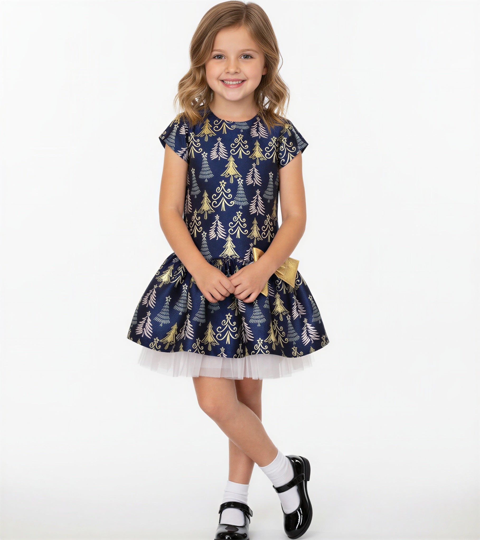 Isabelle Jacquard Tree Party Dress