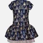 Isabelle Jacquard Tree Party Dress - Image 