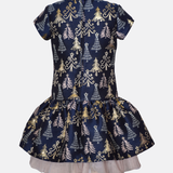Isabelle Jacquard Tree Party Dress - Image 