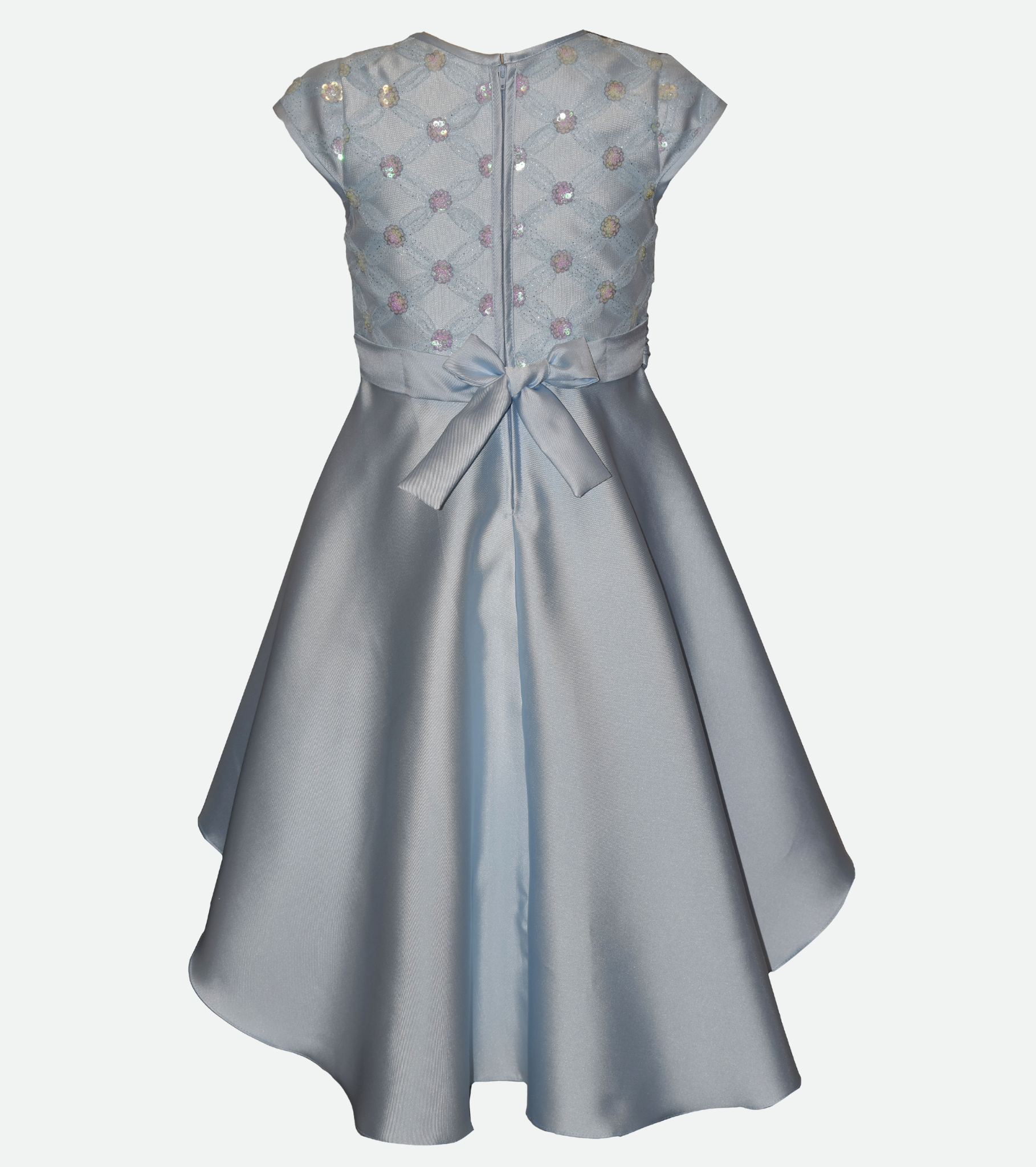 Emilia Embroidered High-low Party Dress