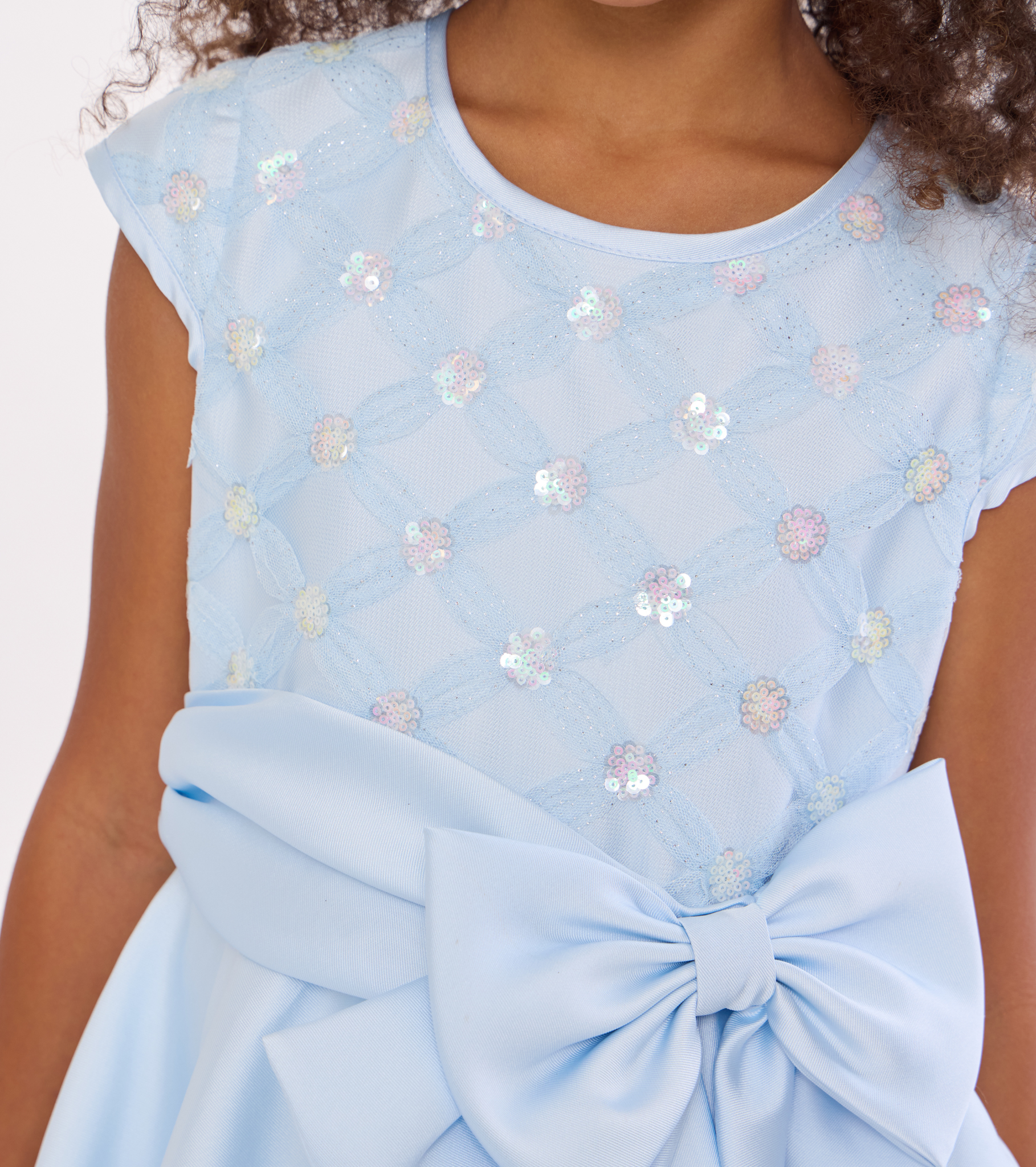 Emilia Embroidered High-low Party Dress