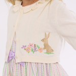 Luca Embroidered Bunny Dress and Cardigan Set - Image 