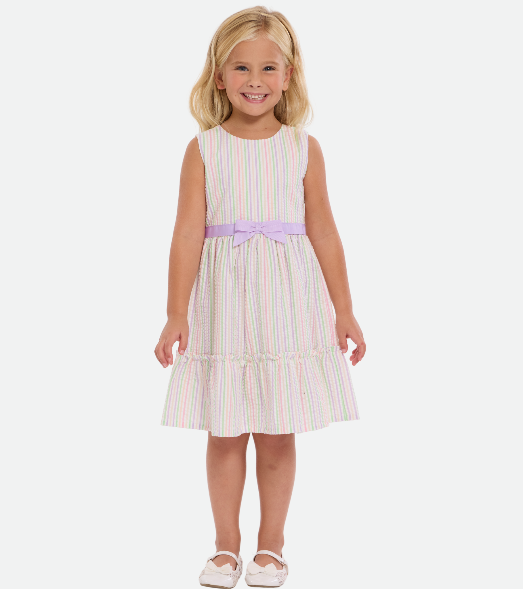 Luca Embroidered Bunny Dress and Cardigan Set