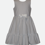 Meadow Seersucker Dress with Floral Cardigan - Image 