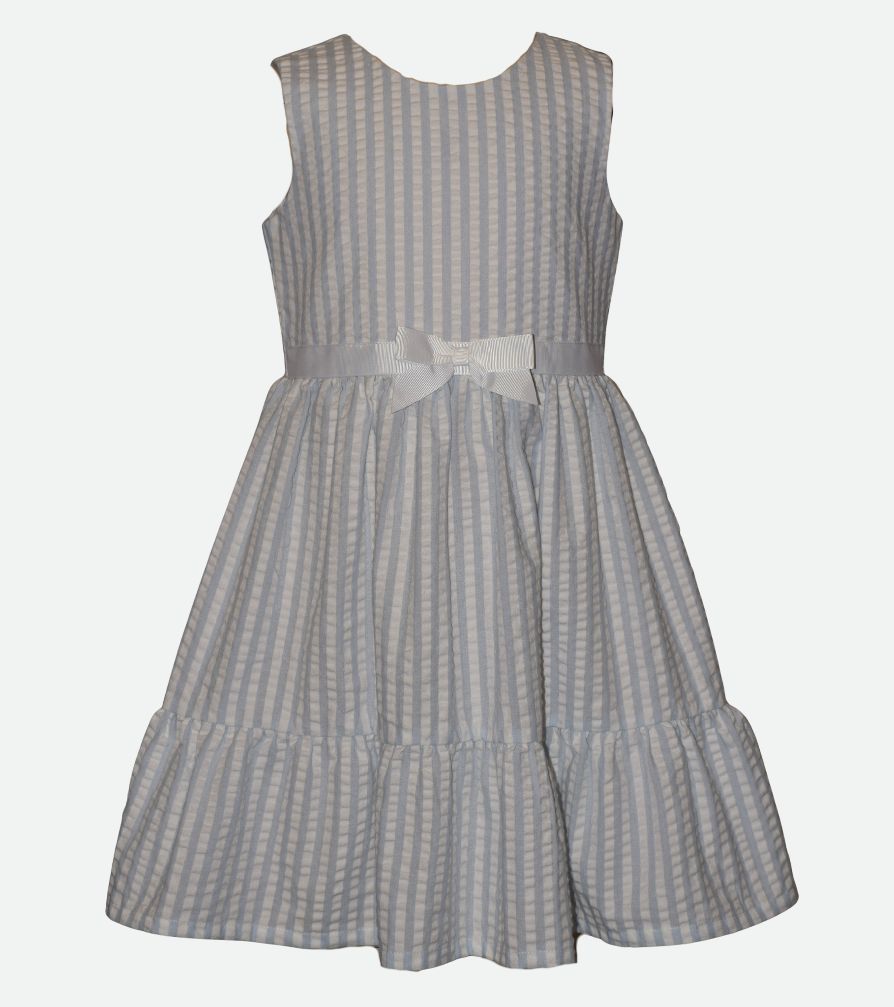 Meadow Seersucker Dress with Floral Cardigan