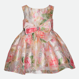 Serena Floral Jacquard Party Dress - Image 