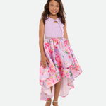 Caroline Floral High-Low Party Dress - Image 