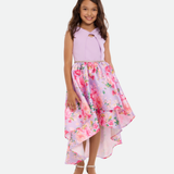 Caroline Floral High-Low Party Dress - Image 
