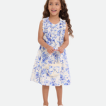 Lilly Floral Toile Dress with Bag - Image 