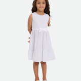 Meadow Seersucker Dress with Floral Cardigan - Image 