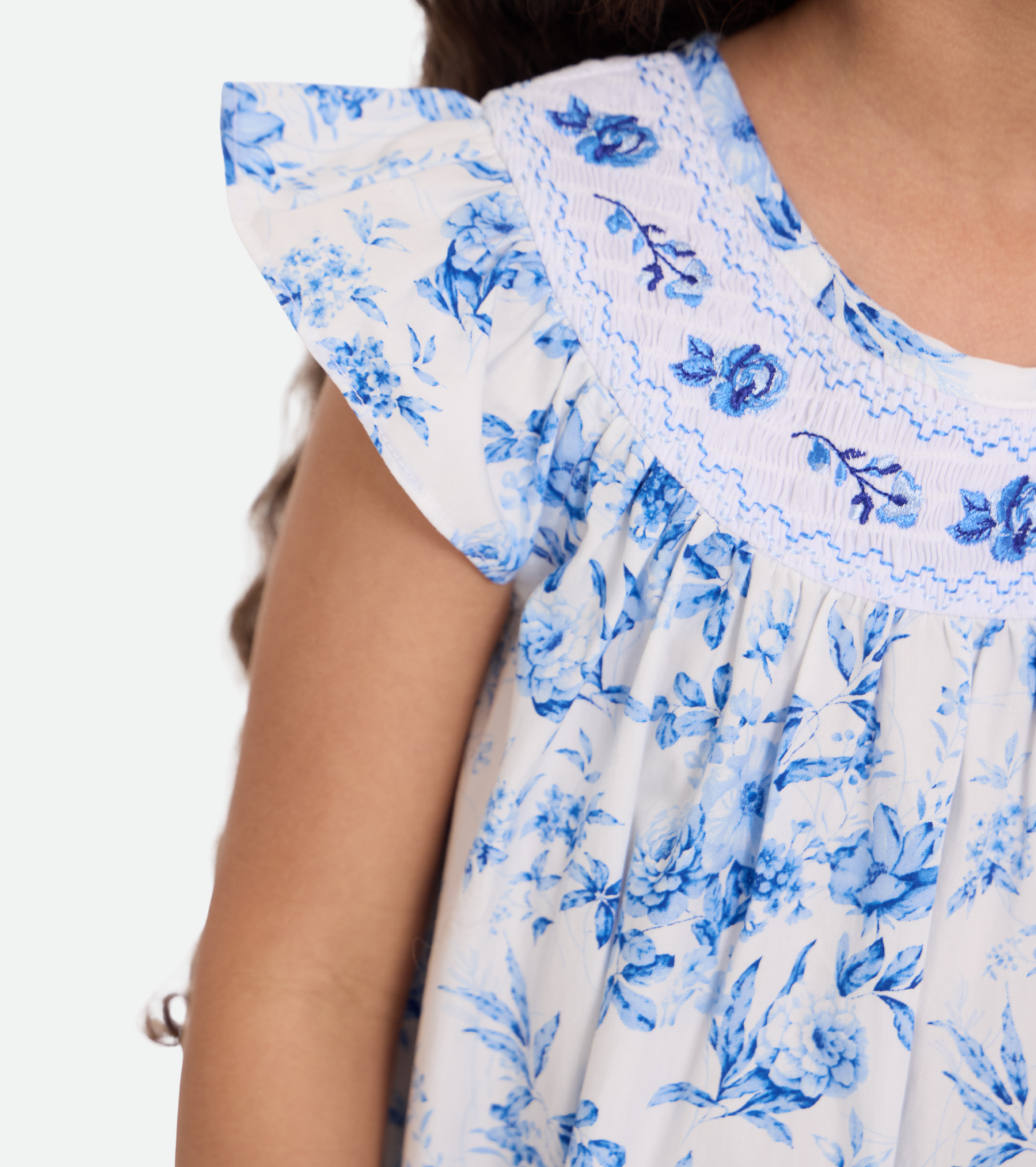 Gemma Toile Smocked Dress