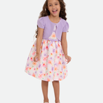 Mia Floral Party Dress with Cardigan - Image 