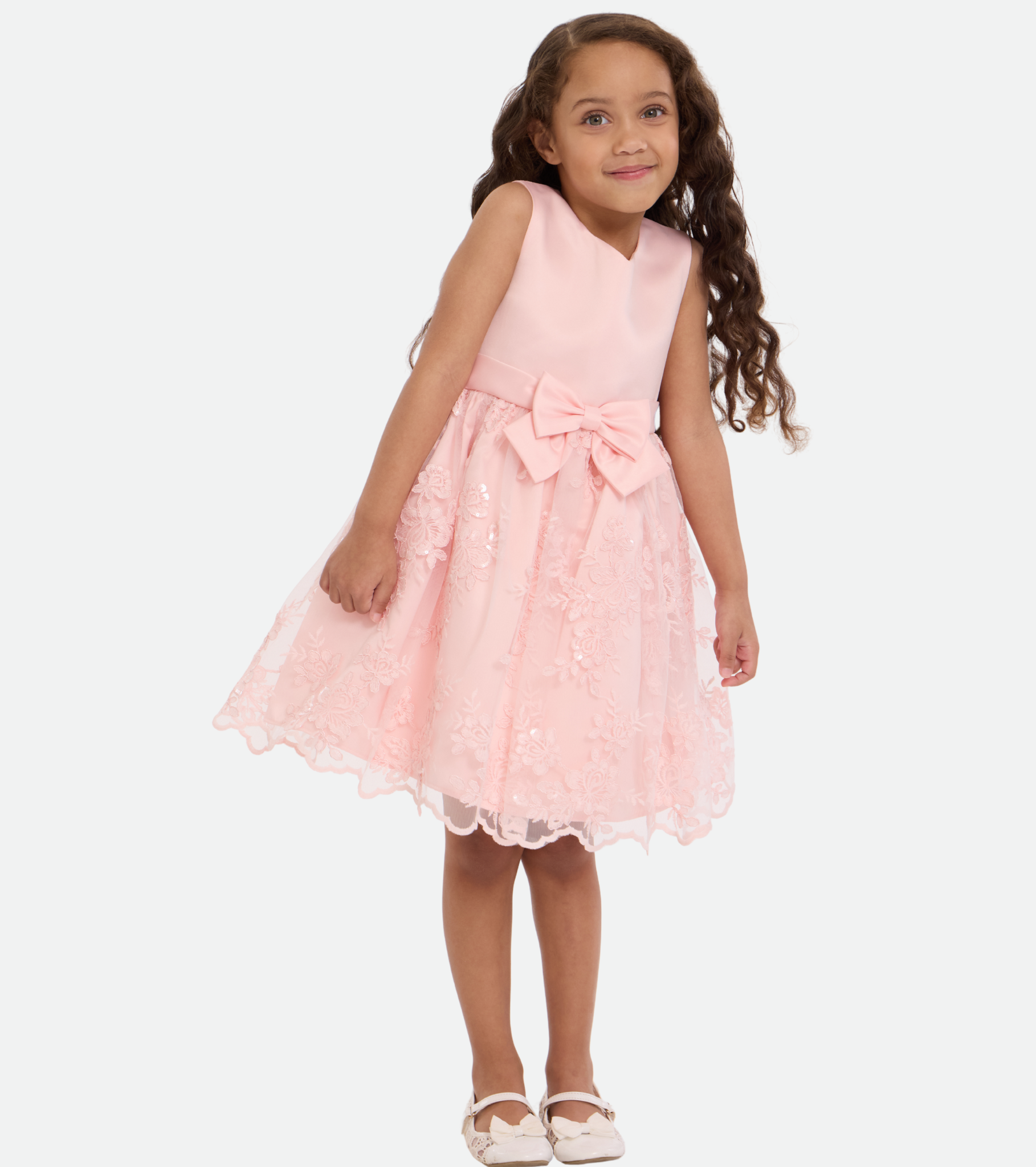 Angela Embroidered Party Dress